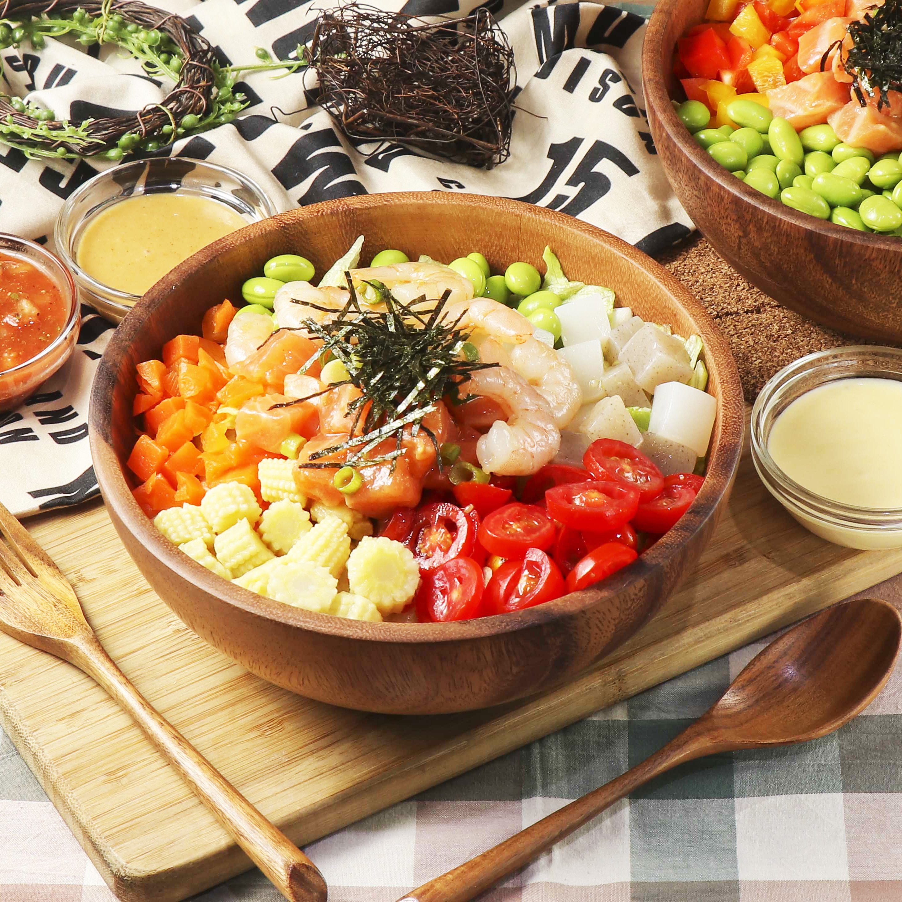 鮭魚鮮蝦POKE