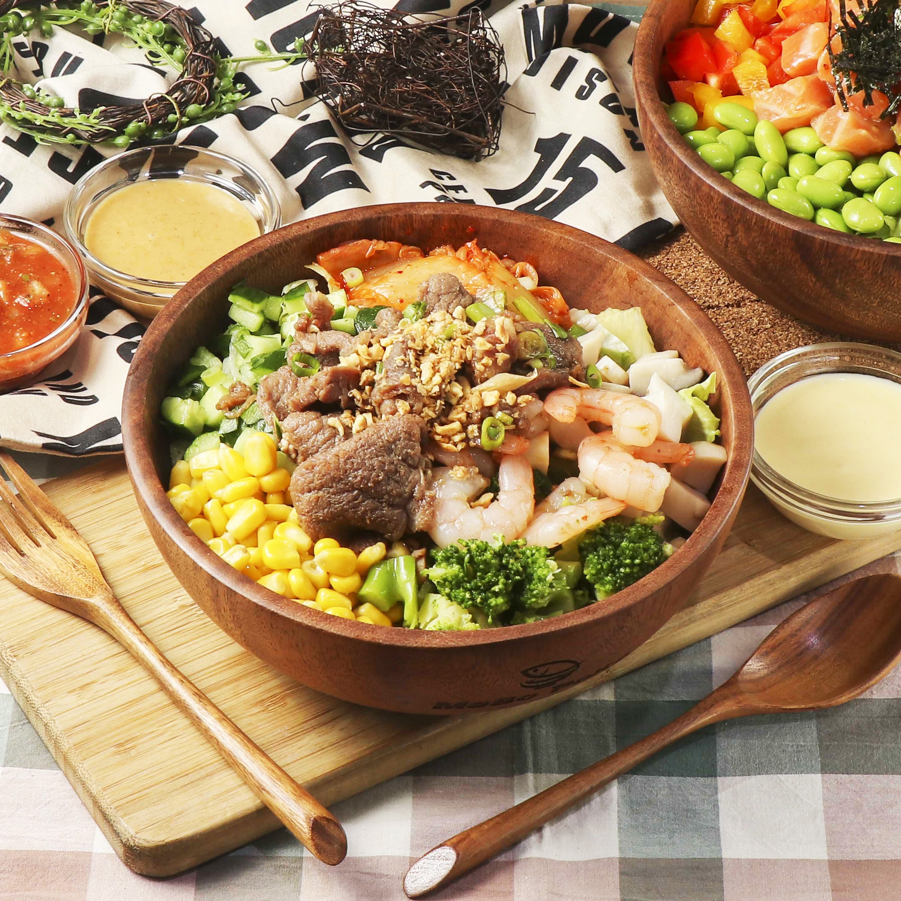 板腱牛蝦POKE